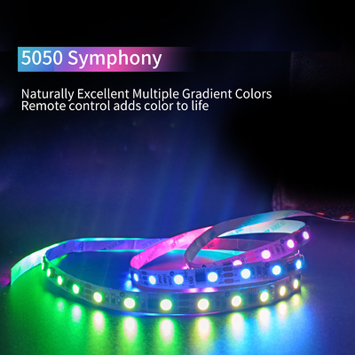 Farbenreicher Rgb 5050 führte Neonbeleuchtungs-Waterproo geflohenes Streifen-Licht