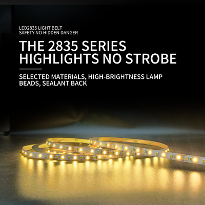 12V 120 Streifen-ultra schmales Platten-Breiten-5mm warmes weißes der Lampen-SMD 2835 LED/kaltes weißes Licht