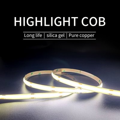 Wasserdichtes 12-V-COB-LED-Streifenlicht 480 Perlen Monochrom Typ 50000H