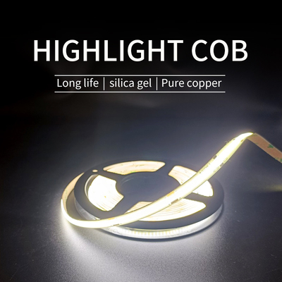 4 mm breites COB-LED-Streifenlicht, batteriebetrieben, mehrfarbig