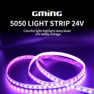 Niedervolt SMD 5050 RGB LED Streifen 10m 60Stk/M Innen/Außen