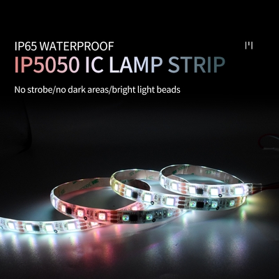 IP65 wasserdichter Klebertropfen-LED-Streifen 5050 Smd External Ws2811 Light Slide Full Color