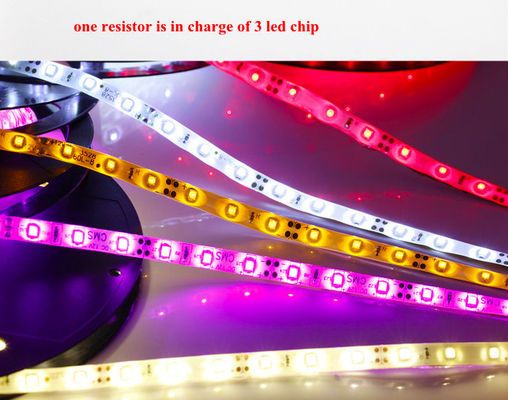 Verdoppeln Sie mit Seiten versehenes Streifen-Licht SMD 3528 LED 120 LED/M dekoratives beleuchtendes DC12V/24V