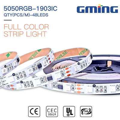 Fernsteuerungs-Streifen 9.6W 5050RGB 1903IC Dimmable SMD LED