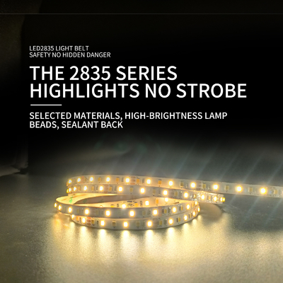 Flexible selbstklebende hohe Helligkeit 12V der Niederspannungs-SMD LED der Streifen-2835