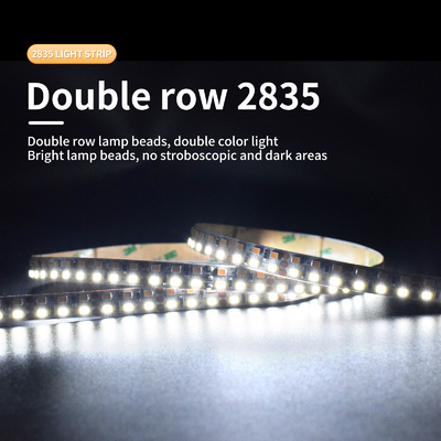 Niederspannungshelles 5050 LED-Streifenlicht 12 / 24V zweireihiges dreifarbiges Licht